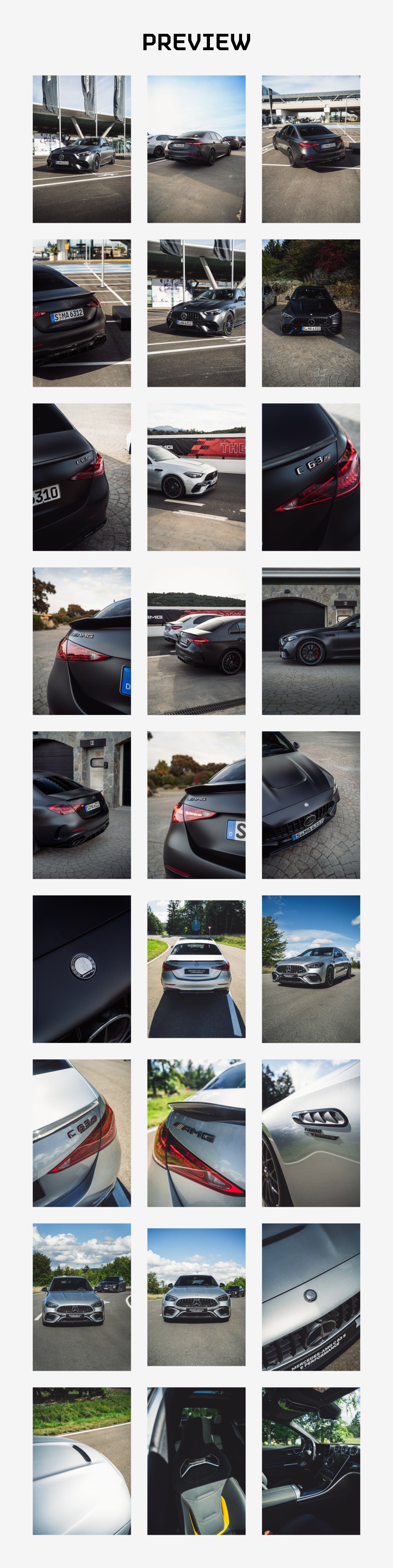 Mercedes-AMG C63 S (W206) - Wallpaper Pack
